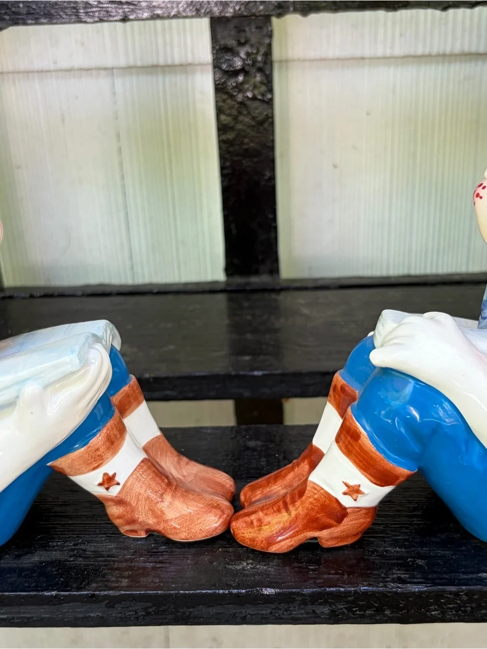 Vintage VANDOR Howdy Doody Bookends Rare A Piece of Americana Ceramic. Rare.